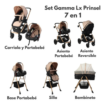 Sistema De Viaje Set Prinsel Gamma Lx Beige | Meses sin interés