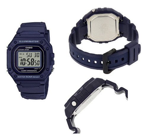 Reloj Casio Digital Para Hombre Deportivo Crono Alrma W218h