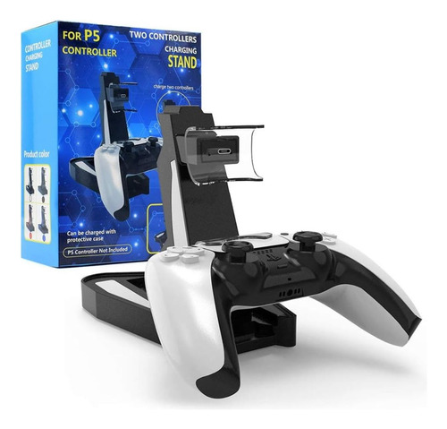 Cargador De Joystick Ps5 Base Doble Compatible Play Station5