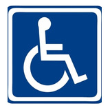 Calcomanías  Para Auto Discapacitado Placas Pequeñas Vinil 