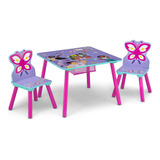 Juego De Mesa Y Silla Infantil Con Almacenamiento Ideal Para