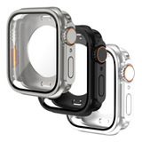 Case Cristal Templado Para Apple Watch Serie 9 8 7 6 5 4 3pc