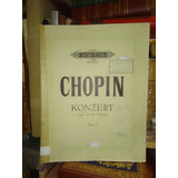 Chopin: Konzert Concierto 1 Op 11 Peters Partitura 2 Pianos