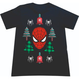 Camisetas  Spiderman Hombre Araña Navidad Marvel Sa1