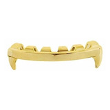 Grills Para Dientes - 14k Chapado En Oro Grillz Colmillos De