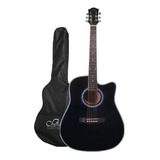 Guitarra Electro Acústica Sevillana 41'' Negra Funda Mlab