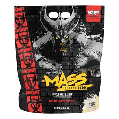 Gainer Mutant Mass Xxxtreme 2500 12 Lbs Ganador De Peso Sabor Cookies And Cream Deportivo Polvo | Meses sin interés