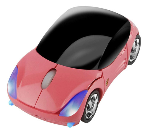 Mouse Optico Inalambrico Con Forma De Auto, Rosa | Chuyi