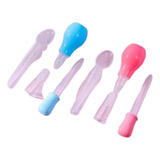 Set De Aspirador Nasal Para Bebes. Azul Y Rosa