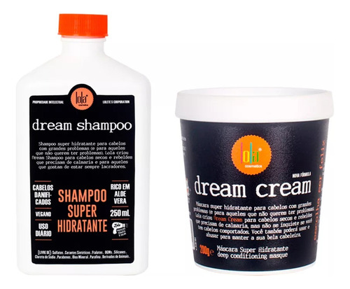 Lola Cosmetics Dream Cream Shampoo Hidratante + Máscara 450g