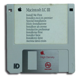 Apple Floppy Macintosh Lc 3 (disquette Retro) Unico