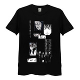 Camisa Camiseta Full 3d Uzumaki Junji Ito Japão Anime Top 2 