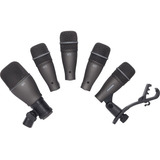 Kit Mics Samson Dk-705 P/ Bateria + Soportes + Valija