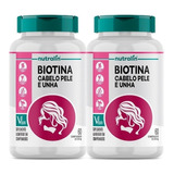 Kit 2 Biotina Cabelo Pele Unhas C/ Vitaminas Complexo B