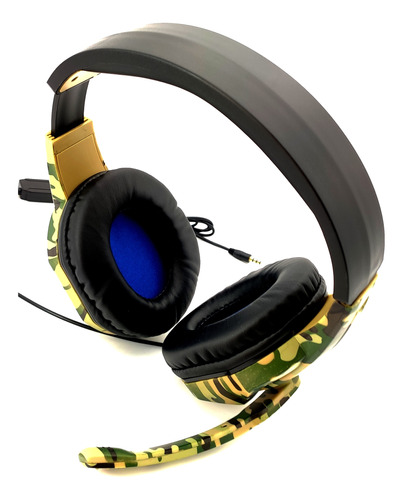 Headset Fone Ouvido Gamer Camuflado Microfone Ps4 Celular P2