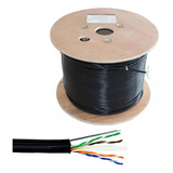 Cable Utp  Exterior Cat6 100% Cu Con Mensajero Carrete 305m