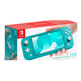 Nintendo Switch Lite 32gb Standard Color Turquesa + 128gb Sd