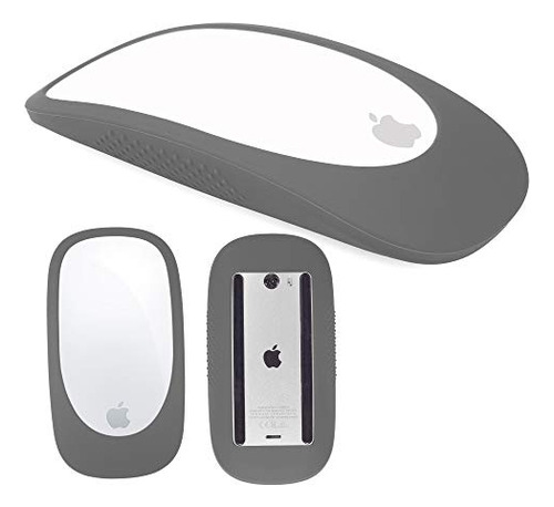 Protector De Silicona Para Mouse Magic Mouse 1/2 Gris Oscuro