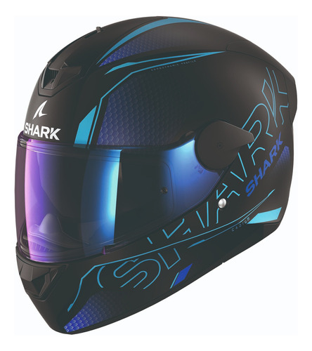 Capacete Moto Shark  D Skwal 2 Cadium Matt Ss Kbk Azul 