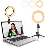 Aro De Luz Baivinet Con Tripié Y Clip Para Laptop -negro