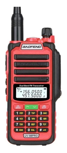 Baofeng-wt Uv98 Pro, Teclado Impermeable Ip68, Radio Fm Led Color Rojo
