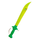 Espada Con Luces Y Sonidos Para Niños Guerreros Shark Design Color Verde