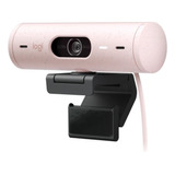 Webcam Camara Web Logitech Brio 500 Full Hd 1080p Rosado
