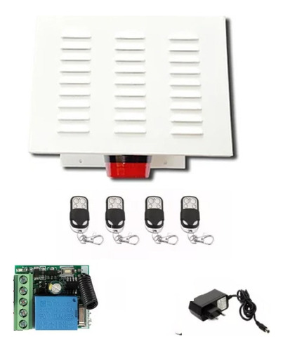 Kit Alarma Comunitaria 30w // 4 Controles Alta Potencia