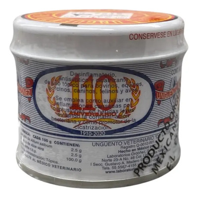 Ungüento Veterinario De La Tía Pomada 60 G Chico Ordoñez | MercadoLibre