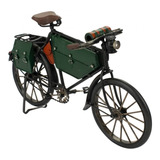 Decoração Bicicleta Verde 17.5x30x5cm Estilo Retrô - Vintage