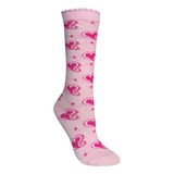 Meia Infantil 3/4 Algodão Rosa Boneca Pink Cano Alto