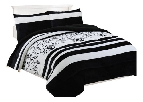 Cobertores Plush Súper King Diseños Para Invierno + 2 Fundas