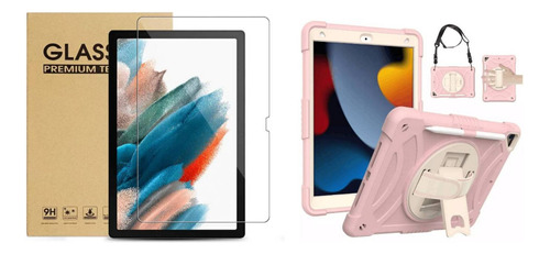 Mica De Cristal Templado+funda Para iPad 10.2(7th/8th/9th)