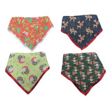 Pacote 50 Bandanas Natal M - Pet Shop Banho E Tosa E Atacado