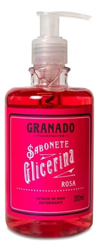 Sabonete Líquido Granado Glicerina Rosa 300ml