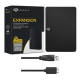 Disco Rígido Hd Externo 2tb Seagate Expansion Stkm2000400 2000gb Preto