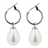 Aretes Perla De Mallorca Blanco Diseño Francés