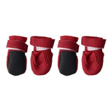 Zapatos Botas Para Perros Protectores Patas Rojo 2 Pares Xl