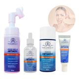 Kit Skincare Anti Acne Limpeza Facial Pele Acneica Espinhas