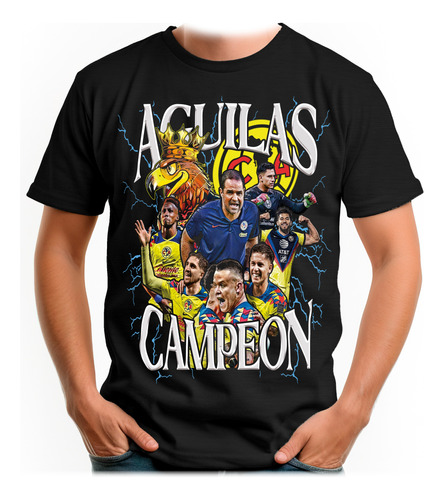 Playera América Campeón 2023 Titulo 14 Caballero