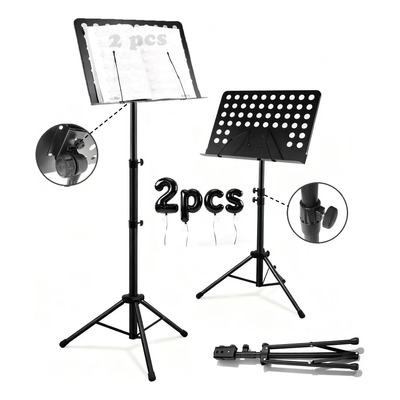 2pz Atril Para Partituras,plegable Portátil Y Soporte Letras | Envío gratis