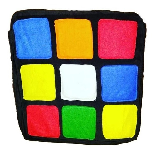 Cojin Cubo Rubik Artesanal Accesorio Rubik Cube Colores 