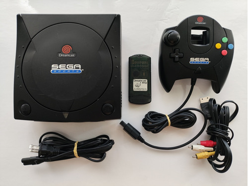 Sega Dreamcast Sports Black + Control + Memory + 5 Juegos