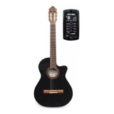 Guitarra Electrocriolla Fonseca 38 Con Corte Negra Eq/artec