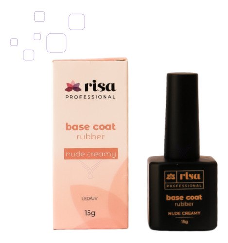 Base Risa Rubber Para Alongamento De Unha - 15g Com Cor