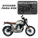 Sticker Rin Reflejantes Vento Rocketman Racing 250 + Regalo