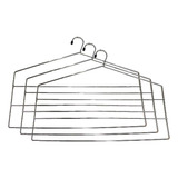 Kit 3 Cabides Para Calças Triplo Organizador Reforçado Aço 