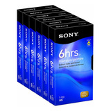 Sony 6t120vr Paquete De 6 Vhs De 120 Minutos Descataloga
