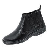 Botina Country Cor Preta Luxo Casual Bota De Engraxar Graxa Butina Couro Liso Resistente Solado Baixo Rastreiro Barata