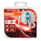 Kit 2 Lampara Hb3 9005 Osram Night Breaker Laser Pro +150%